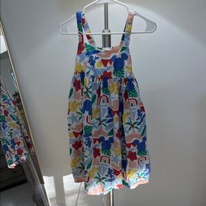 Disney Hanna Andersson Multicolor Tropical Banana & Palm Cotton Dress